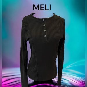 MELI BLACK Top Shirt Long sleeve L